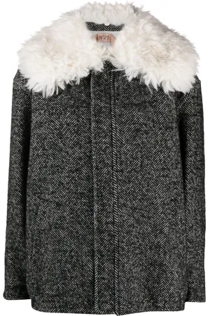 Nº21 Herringbone wool-blend jacket