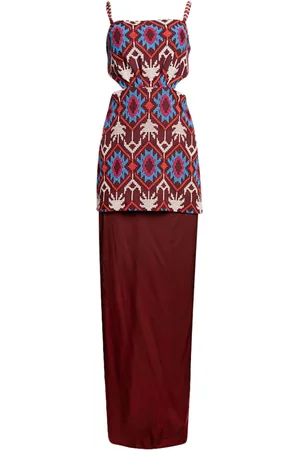 JOHANNA ORTIZ Leyenda Anudada silk minidress