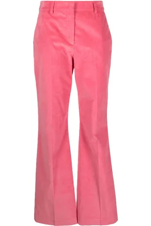 Paul Smith Velvet high-waisted straight trousers