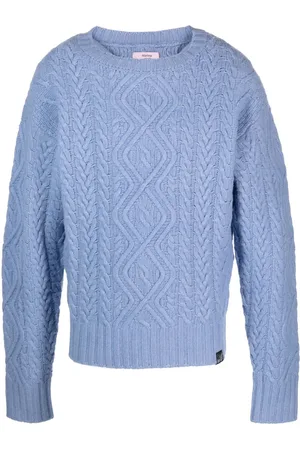 MARTINE ROSE Cable-knit merino jumper