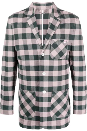 Charles Jeffrey Loverboy Checked single-breasted blazer