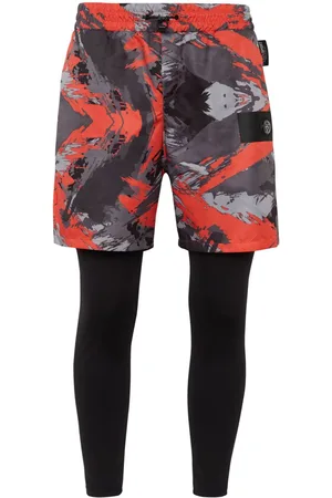 Philipp Plein Camouflage-print layered track pants