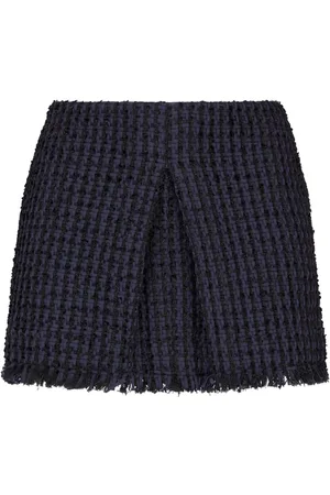 Dsquared2 Tweed frayed-hem miniskirt