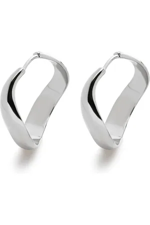 Monica Vinader Medium Swirl hoop earrings