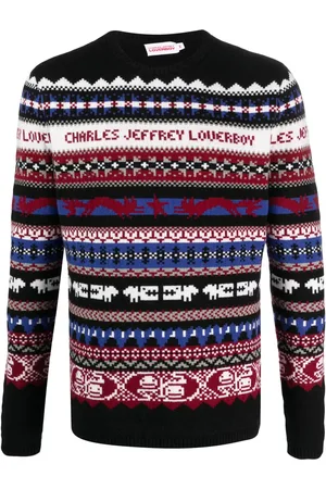 Charles Jeffrey Loverboy Fair isle-knit crew-neck jumper