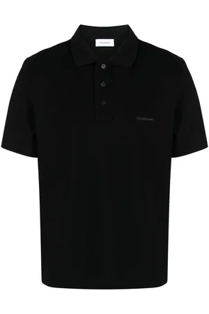 Salvatore Ferragamo Logo-embroidered cotton polo shirt