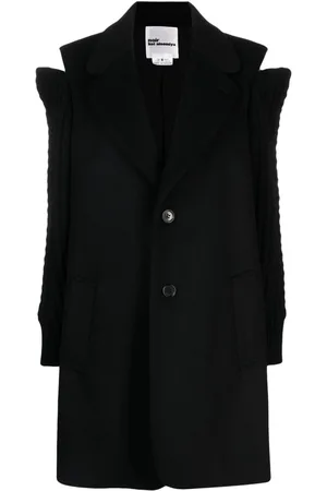 NOIR KEI NINOMIYA Cold-shoulder single-breasted coat