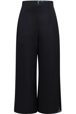 Marni Decorative-stitching cropped trousers