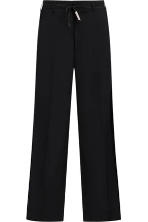 Marni Satin-stripe trim trousers