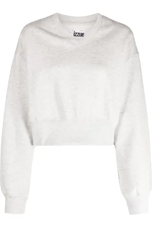 Izzue Rhinestone-embellished V-neck sweatshirt