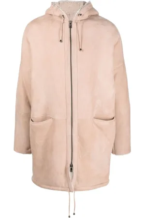 GIORGIO BRATO Shearling-trim hooded jacket