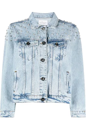 Ana Radu Crystal-embellished denim jacket