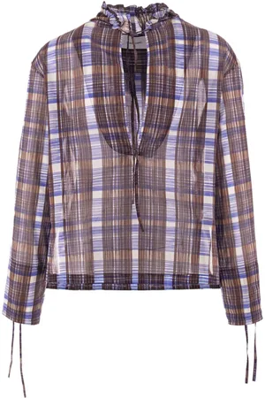 Salvatore Ferragamo August check-print blouse