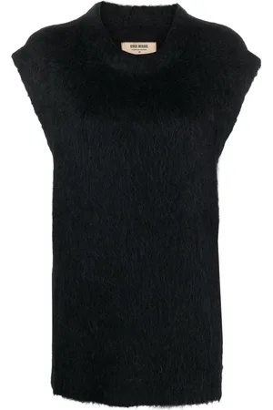 UMA WANG Brushed-effect knitted vest