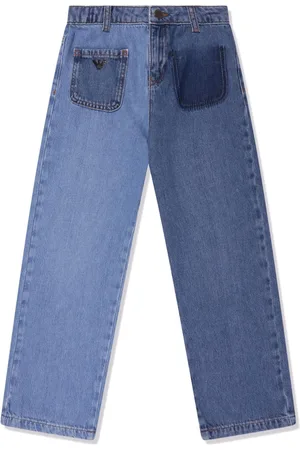 Emporio Armani Logo-plaque straight-leg jeans