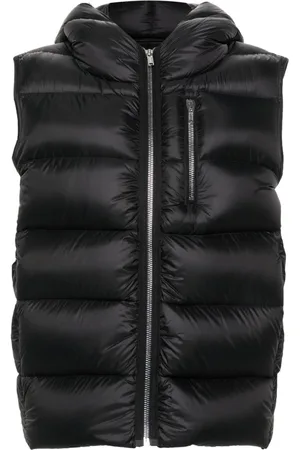 Rick Owens Hooded quilted down gilet