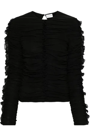 MAGDA BUTRYM Ruched silk-blend top