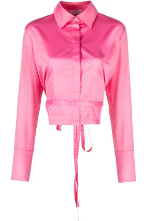 Patou Cut-out cropped shirt