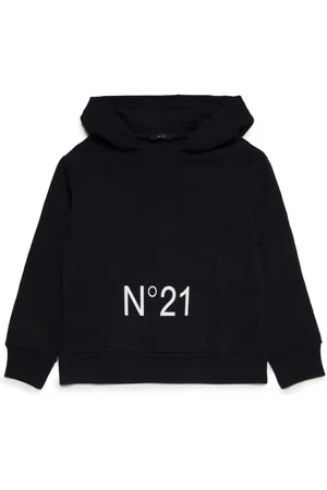 Nº21 Logo-print cotton hoodie