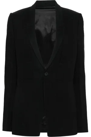 Rick Owens Narrow-lapels single-breasted blazer