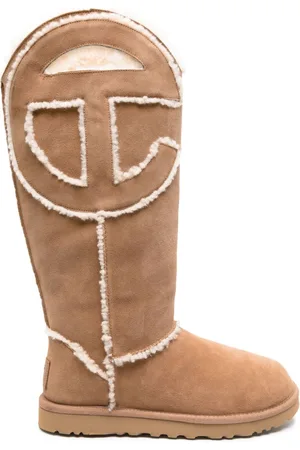 UGG X Telfar logo-patch suede boots