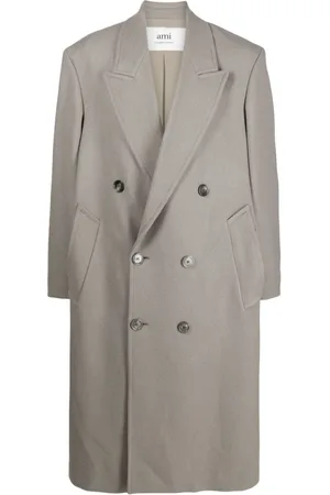 Ami Double-breasted midi coat