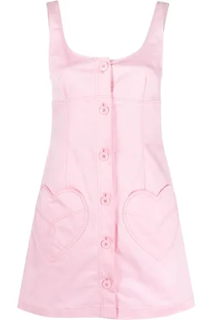 Moschino Heart-motif stretch-cotton midi dress