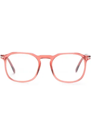 Persol PO3337V round-frame transparent glasses