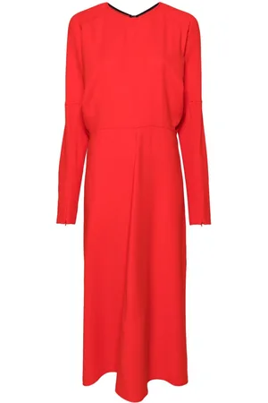 Victoria Beckham Draped cady midi dress