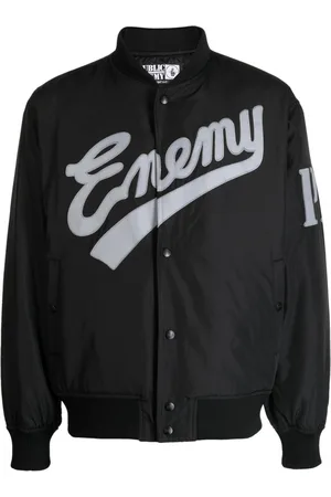 NEIGHBORHOOD X Public Enemy x Majestic logo-embroidered bomber jacket