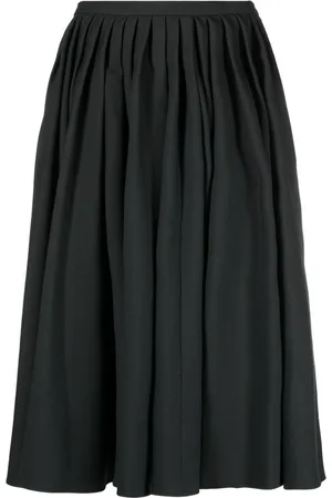 Quira Pleated full wool skirt