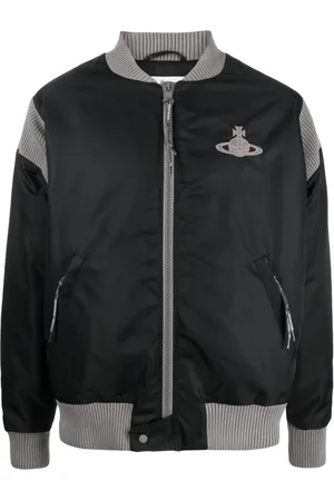 Vivienne Westwood Orb-embroidered cotton bomber jacket