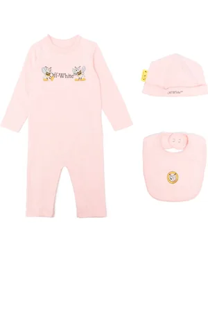 OFF-WHITE Logo-print cotton babygrow set