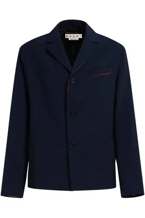 Marni Contrast-stitch wool blazer