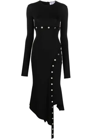 The Attico Asymmetric convertible midi dress