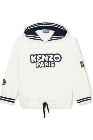 Kenzo Logo-appliqué cotton hoodie