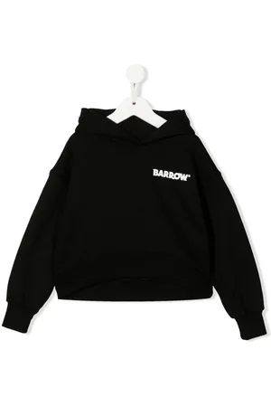 BARROW Cropped logo hoodie