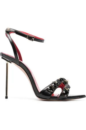 HARDOT Booty 101mm gemstone-detail leather sandals
