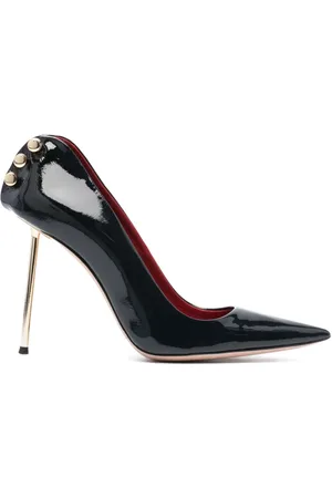 HARDOT Supreme Ass Metallic-heel 101mm patent-finish pumps
