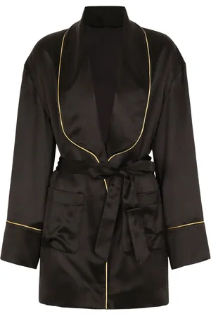 Dolce & Gabbana Belted silk blazer