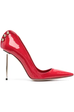 HARDOT Supreme Ass Metallic-heel 101mm patent-finish pumps