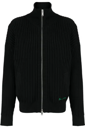 FIVE CM Logo-embroidered ribbed-knit cotton sweatshirt