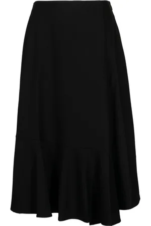 B+AB Panelled gathered high-waisted skirt