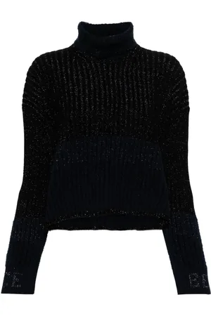 Iceberg Glitter-detail ribbed-knit jumper