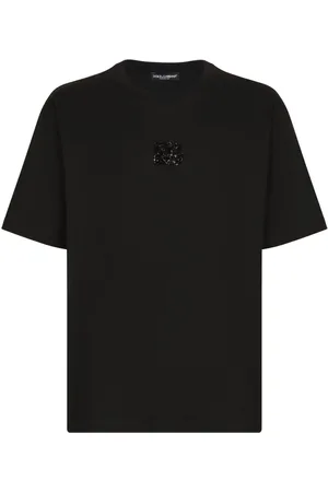 Dolce & Gabbana Rhinestone-embellished cotton T-shirt