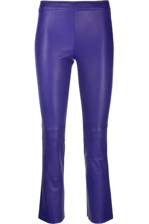 Stouls Cropped leather trousers