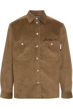 Rassvet Lady Luck logo-embroidered corduroy shirt
