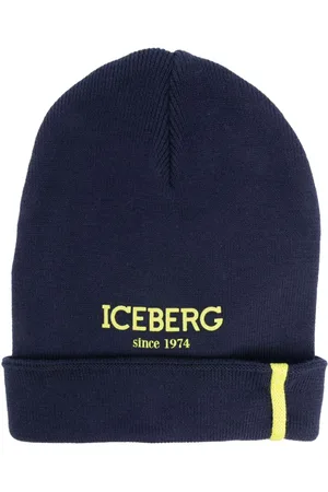 Iceberg Logo-print knitted beanie