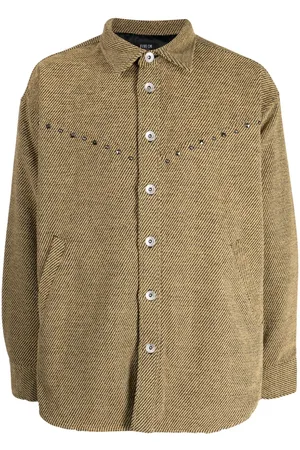 FIVE CM Stud-embellished drop-shoulder shirt