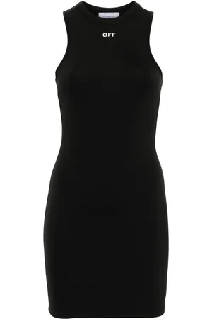 OFF-WHITE Sleek Rowing logo-print mini dress
